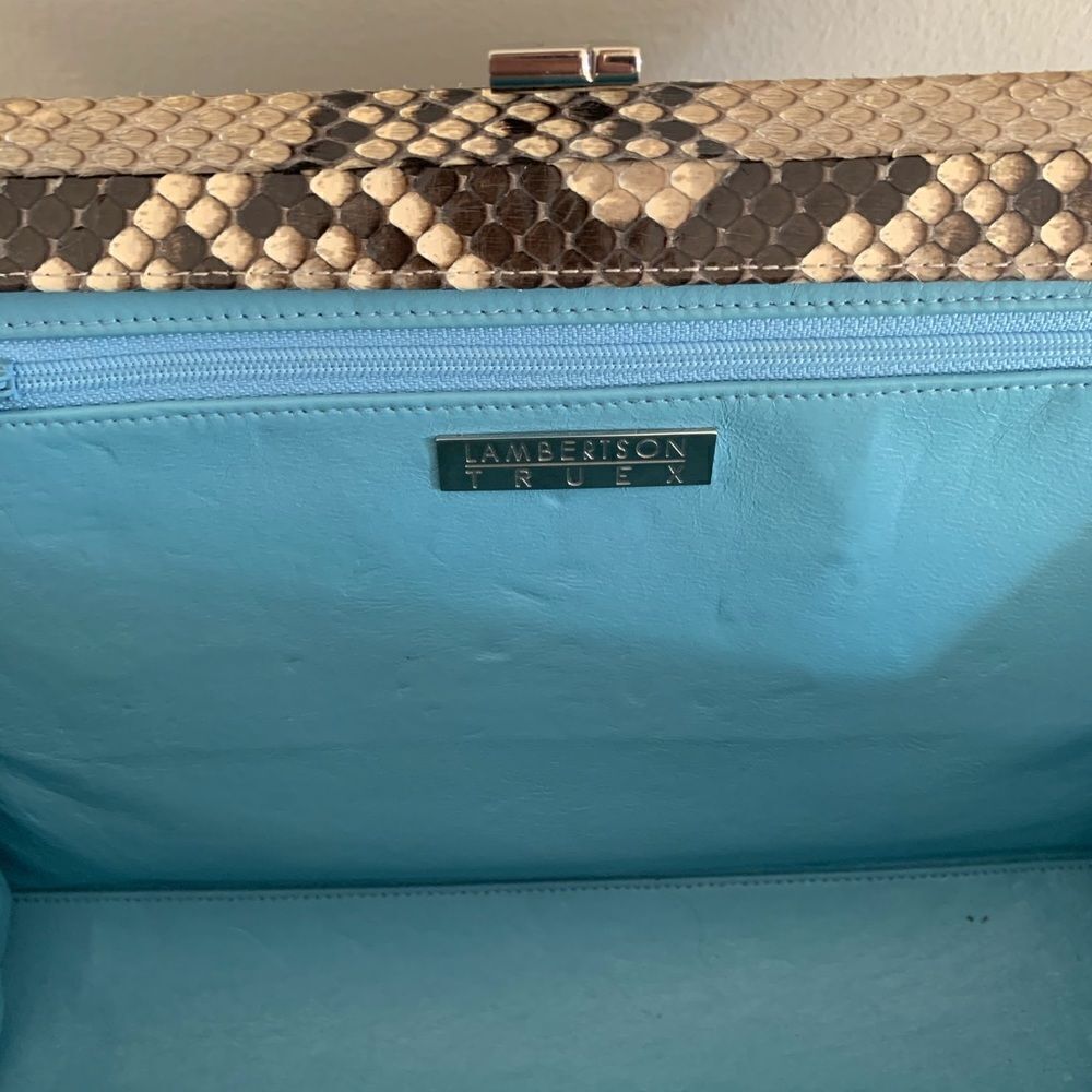 Lambertson Truex Python Shoulder Bag-Euc - image 6